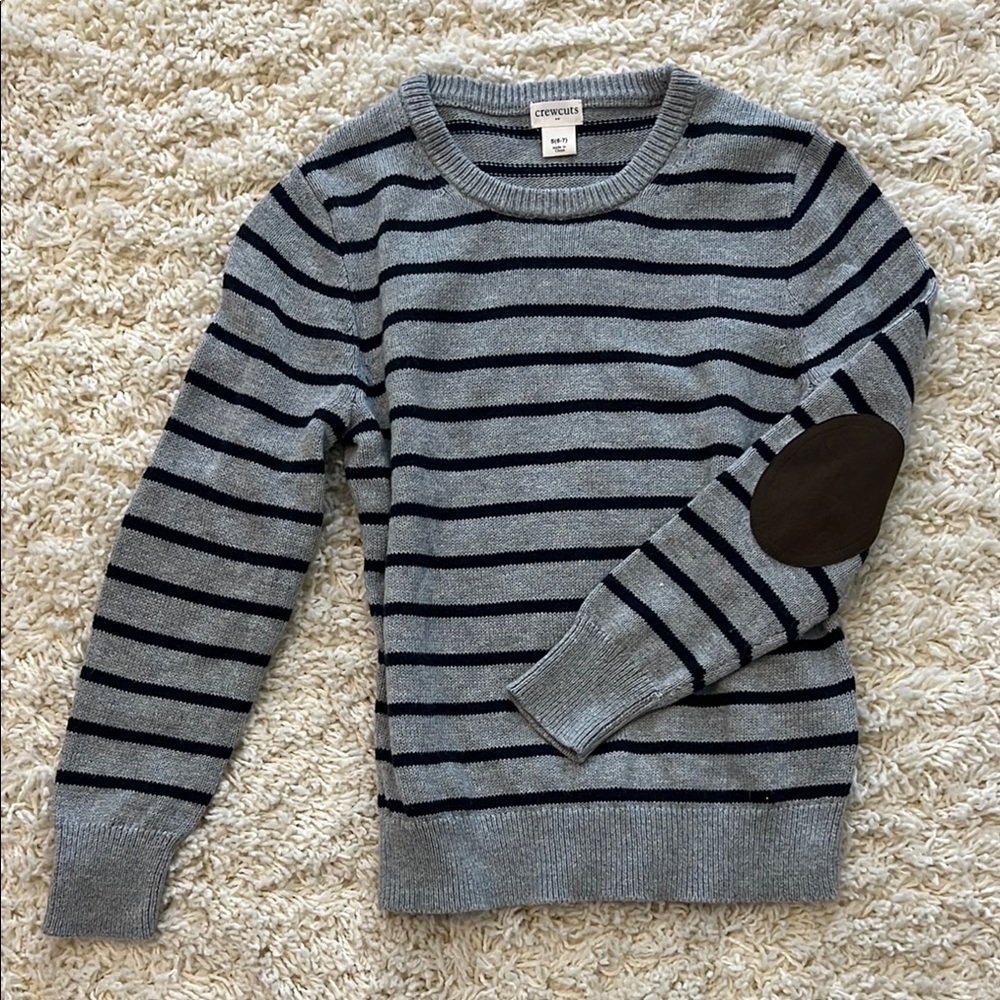 Crewcuts Gray Striped Kid’s Sweater